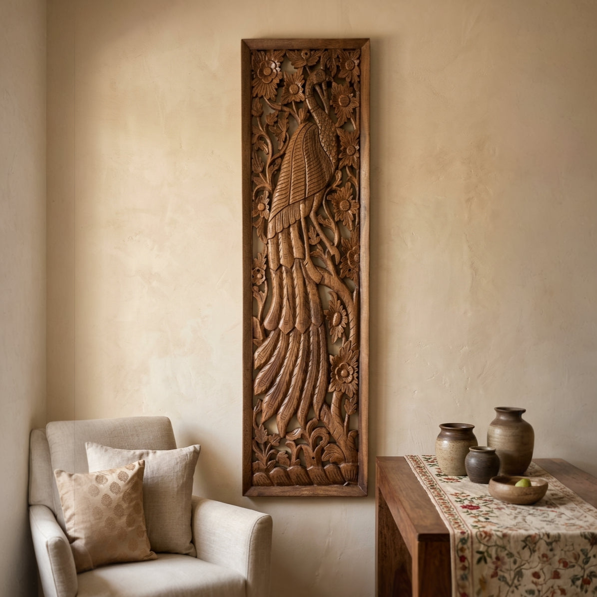 Mayur Vriksha Wall Hanging Panel