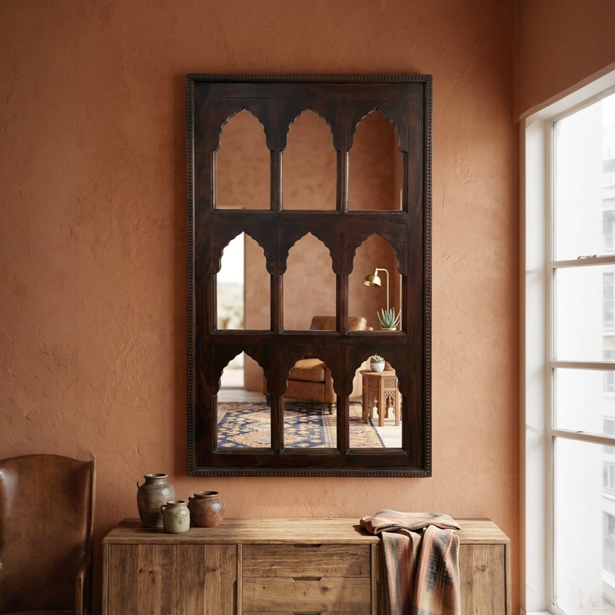Naukhandi Heritage Mirror Frame