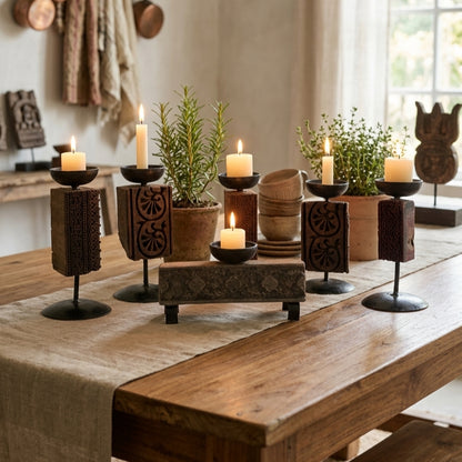 Riwaayat Carved Candle Stands