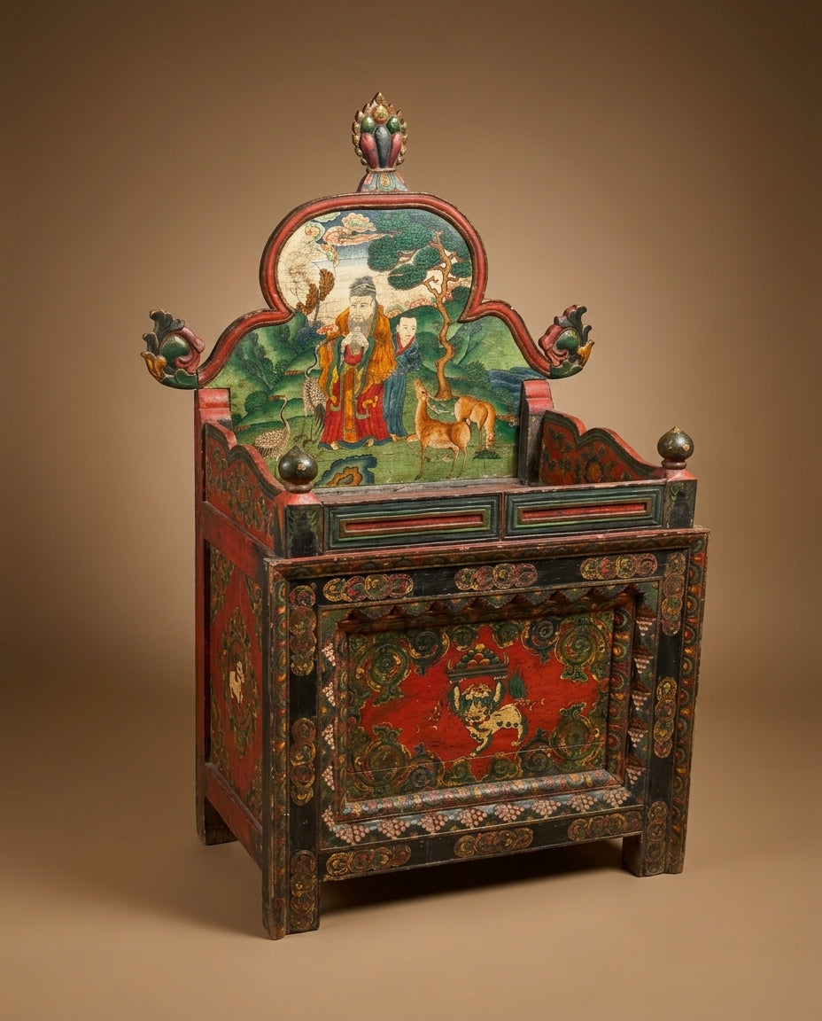 Norbu Handpainted Tibetan Heritage Altar