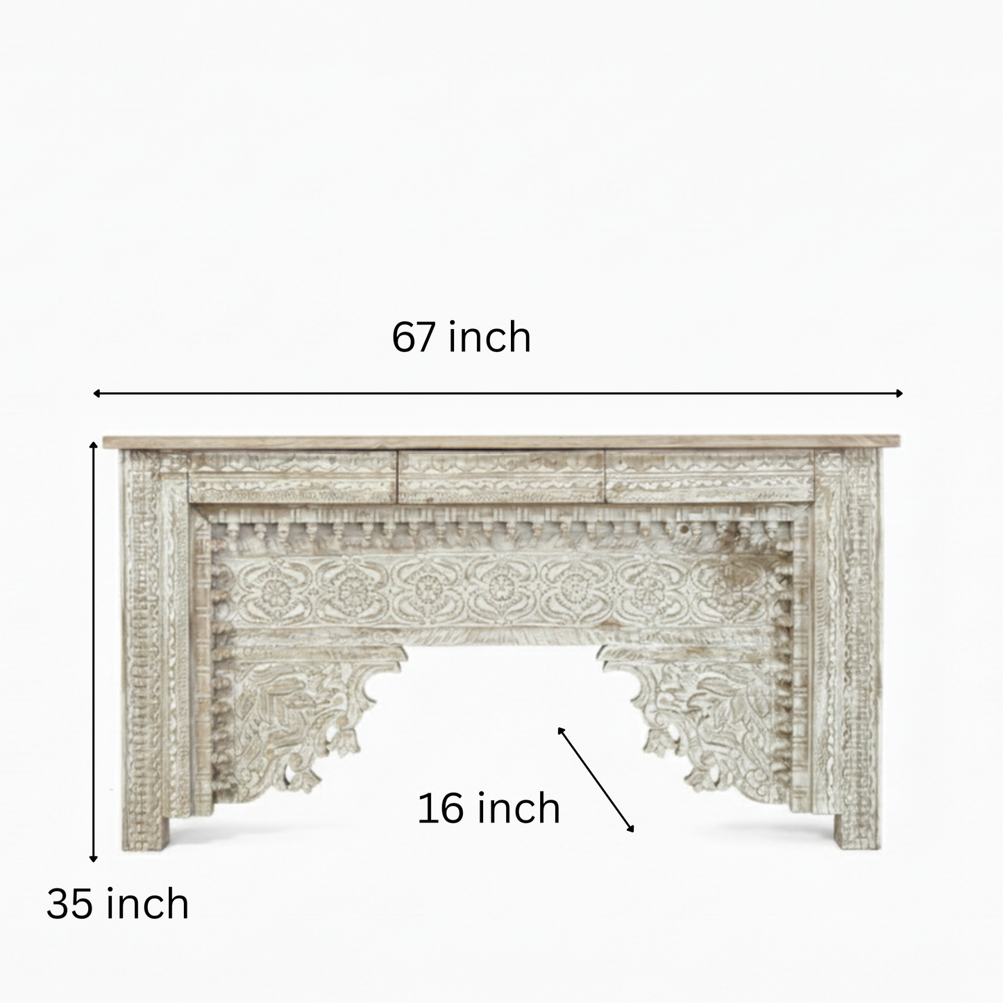 Maharaja Carved Console Table image 0