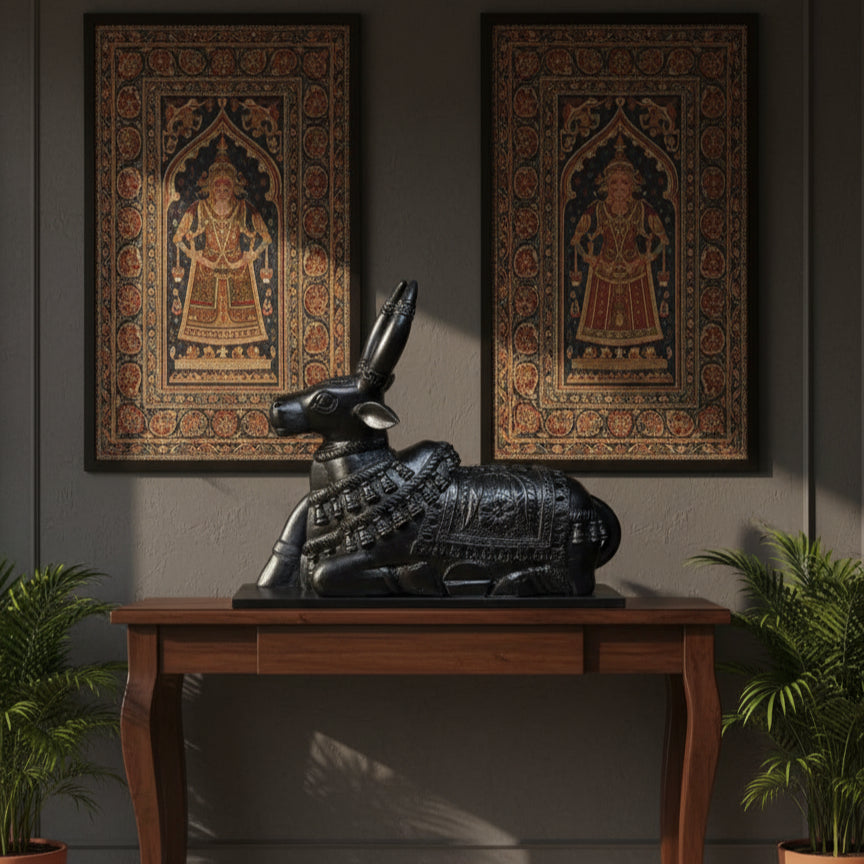 Nandi Carved Wooden Sculpture image 4