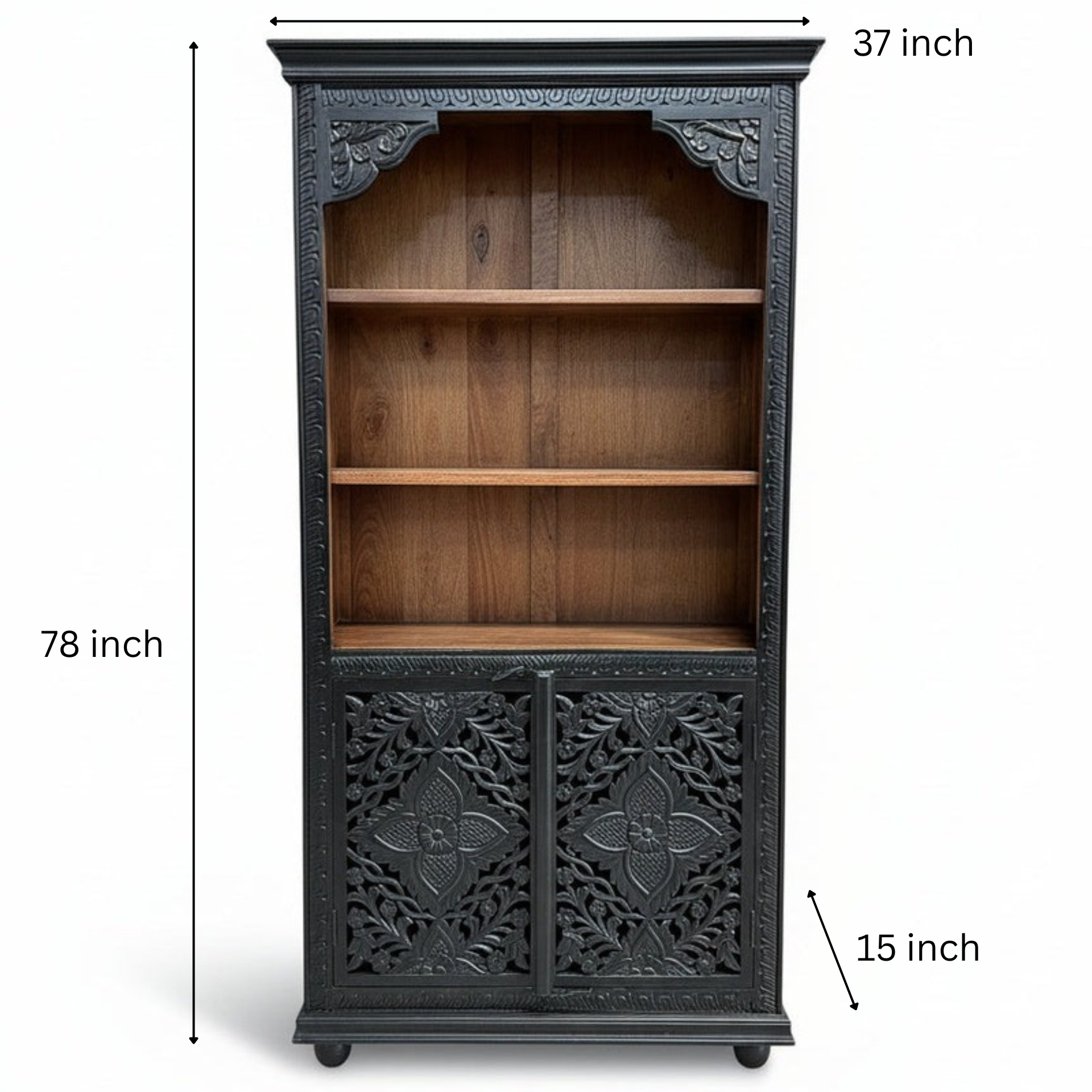 Rajputana Carved Bookcase image 0