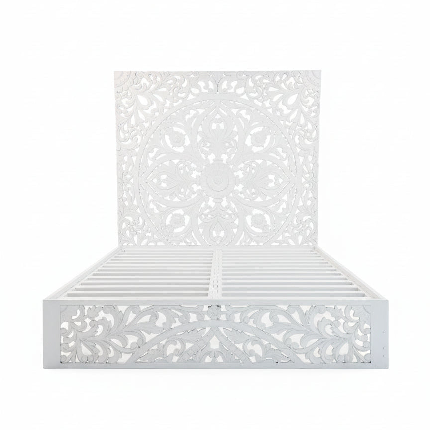 Rani Carved Panel Bed image 0